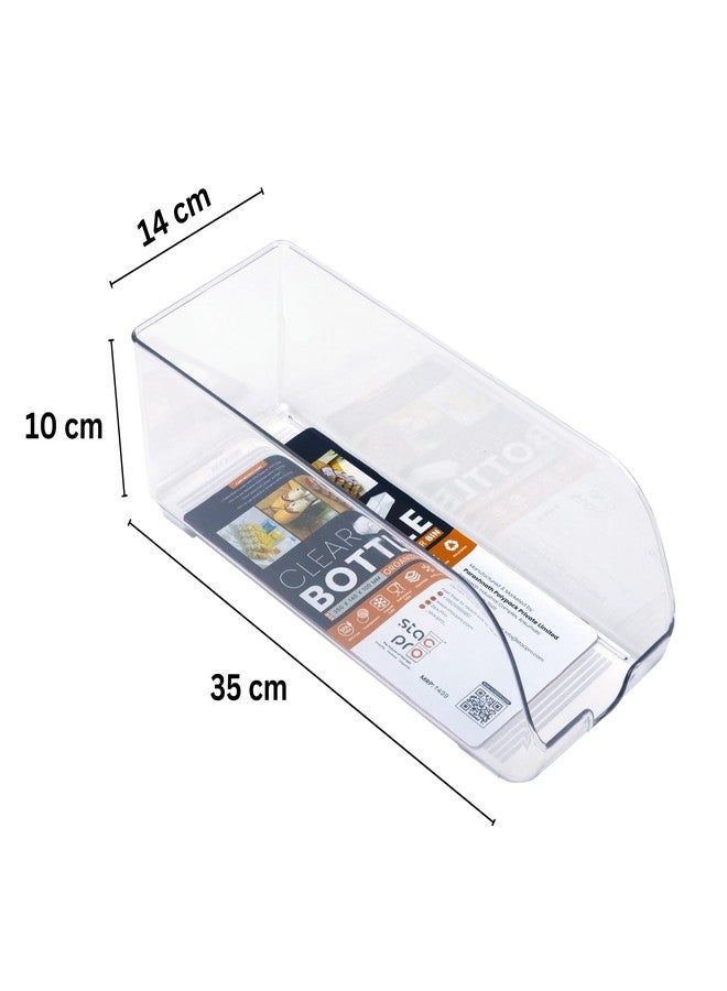 StacPro Stackable Refrigerator Bottle Organizer Bin - Soda & Juice Bottle Storage Container for Fridge & Freezer - Kitchen Beverage Organizer, Pantry Storage Rack (Pack of 1) - Image 2